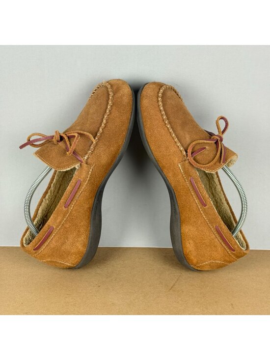 Vionic Dewey Moccasin Slippers Mens 10 Tan Brown Suede Slip On Casual Comfort main image 6